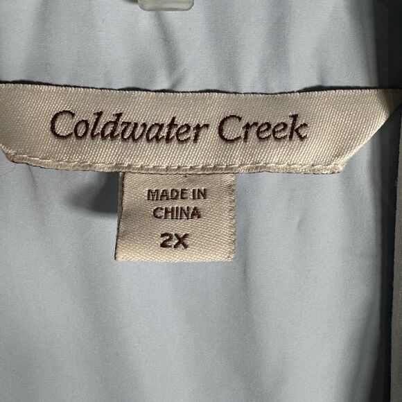 Coldwater Creek Quilted Puffer Vest Full Zip 2X - Picture 4 of 4